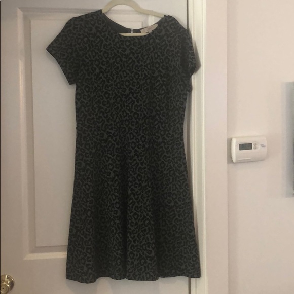 Loft fit and flare leopard print dress - Picture 1 of 2
